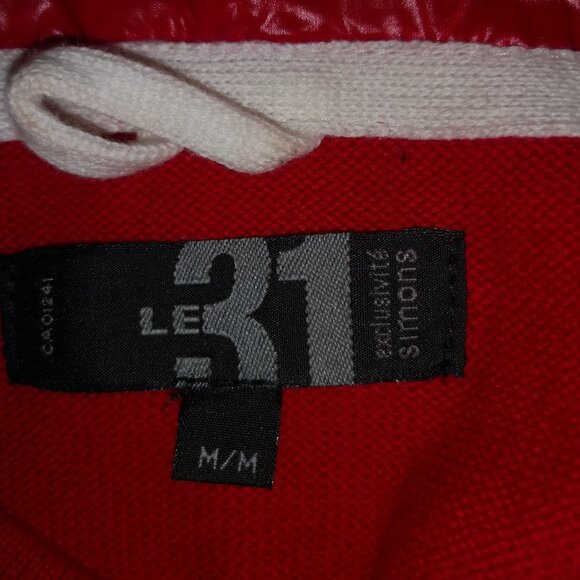 Le 31 Men's 1/4 Button Long Sleeve Hooded Sweater - Picture 3 of 6